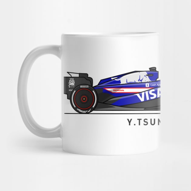 F1  Yuki Tsunoda VCARB Fan shirt by pitshopmerch@gmail.com